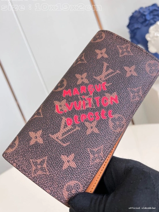 Official oldcobbler BRAZZA LOUIS VUITTON WALLET-10*19*2cm 0709
